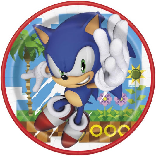 Round Dinner Plates 9" - Sonic The Hedgehog
