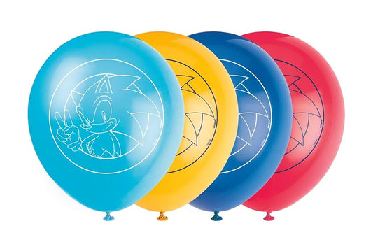 Sonic The Hedgehog Assorted 12" Latex Balloons