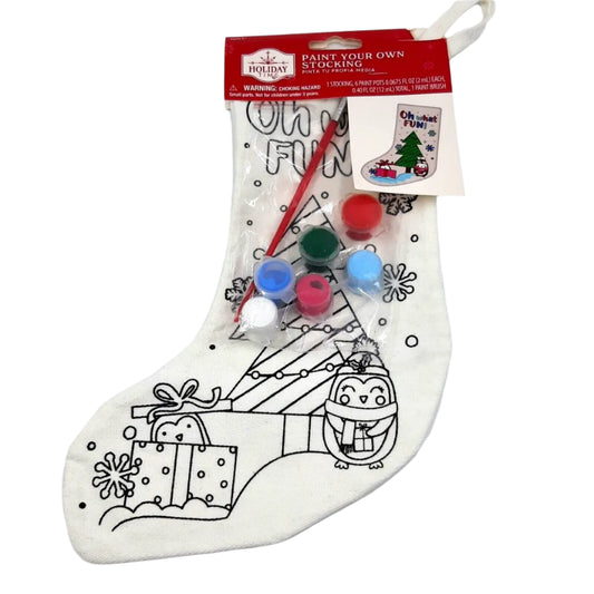 Paint Your Own Stocking Kit - Holiday Time