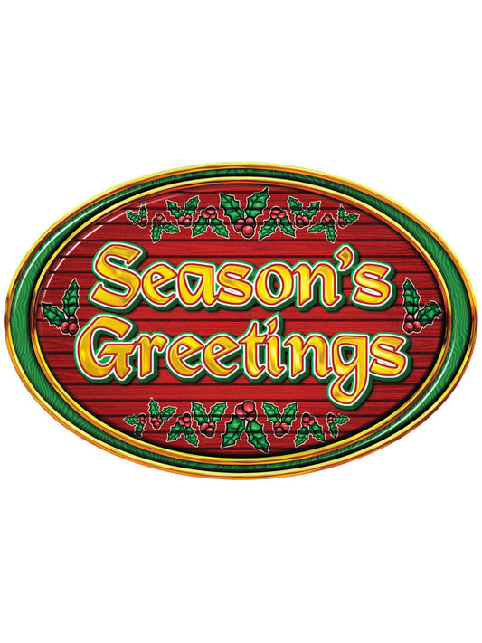 Season's Greetings Sign (Both Sides)