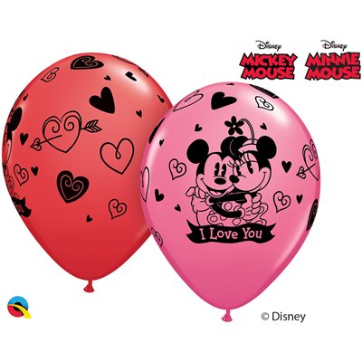 B.11'' Mickey & Minnie I Love You