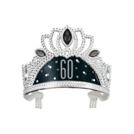 Black Glitz Plastic Tiara