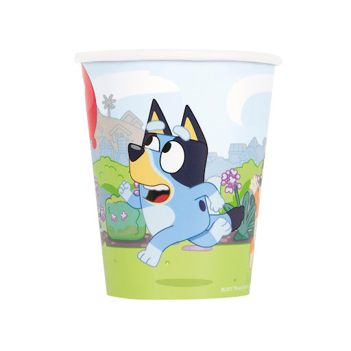 Paper 9oz Cups - Bluey