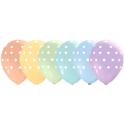 B.11" Pois Pastel Assortis