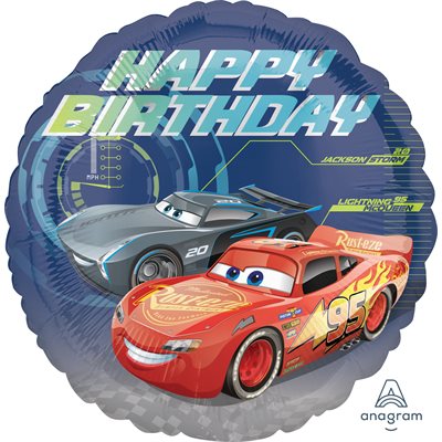 M.18" Cars Happy Birthday - Cars 3