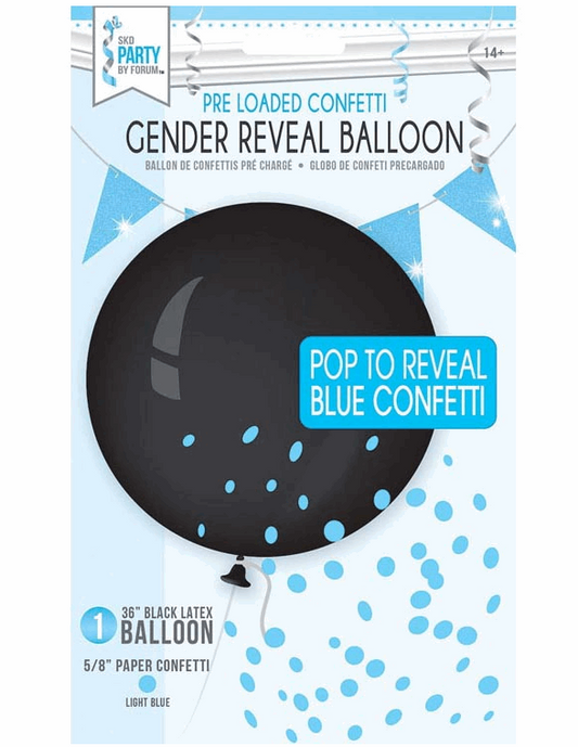 36"Black Confetti Balloon