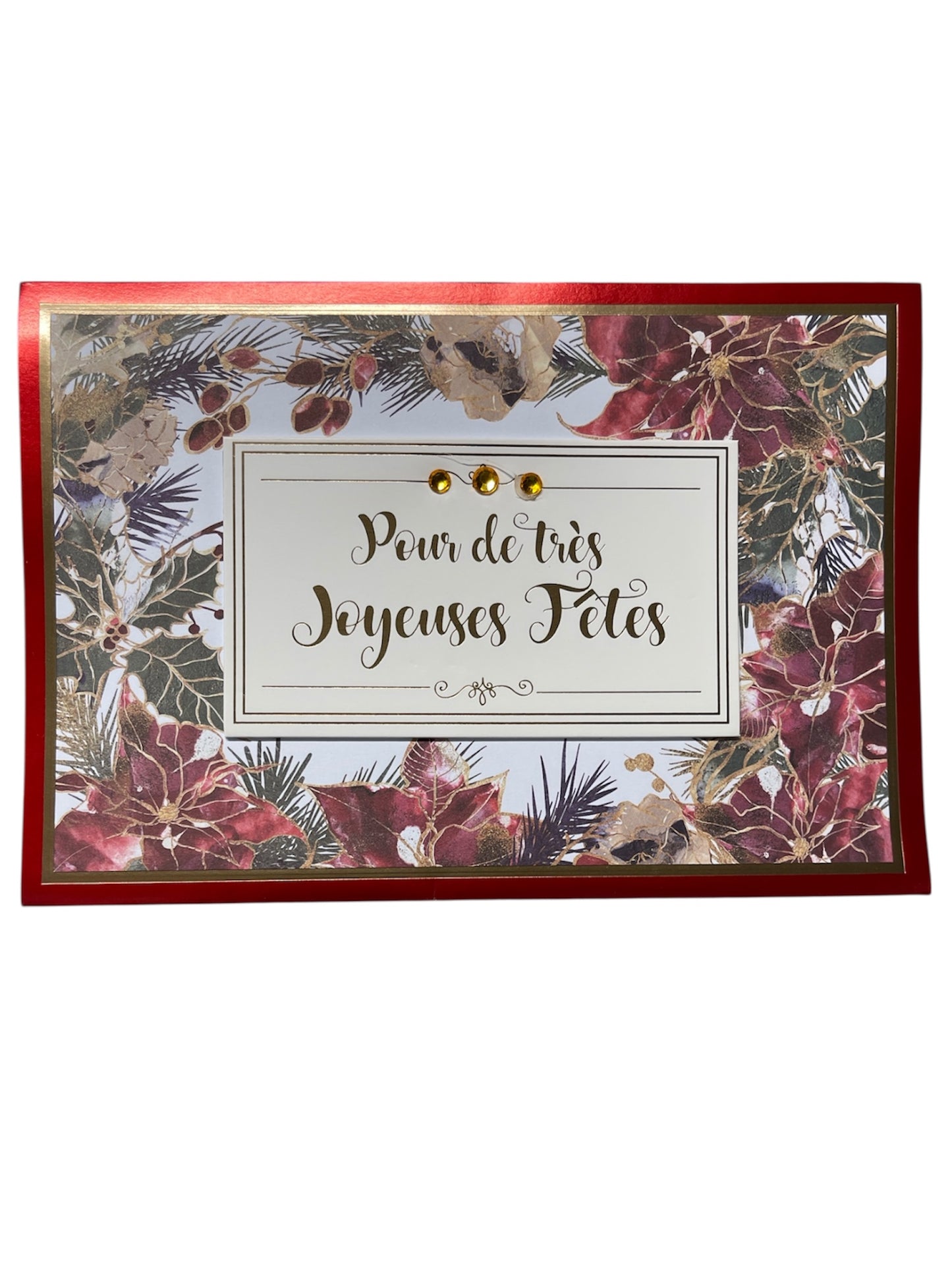 Carte De Souhait - Pour De Très Joyeuses Fêtes Paysage