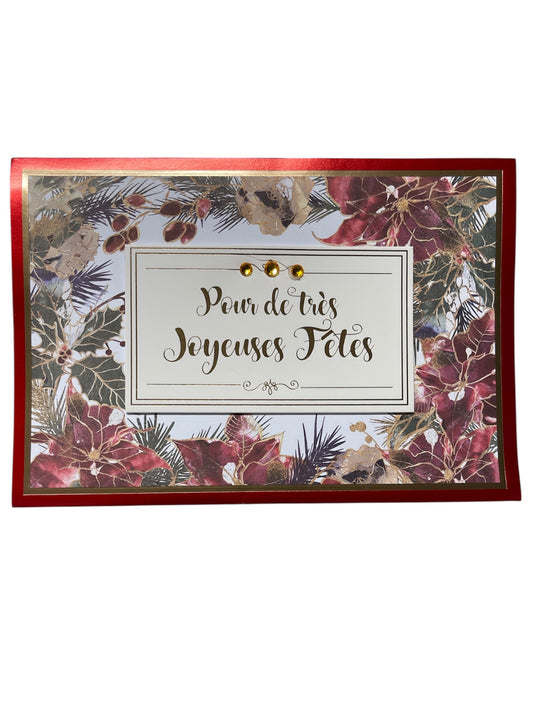 Carte De Souhait - Pour De Très Joyeuses Fêtes Paysage