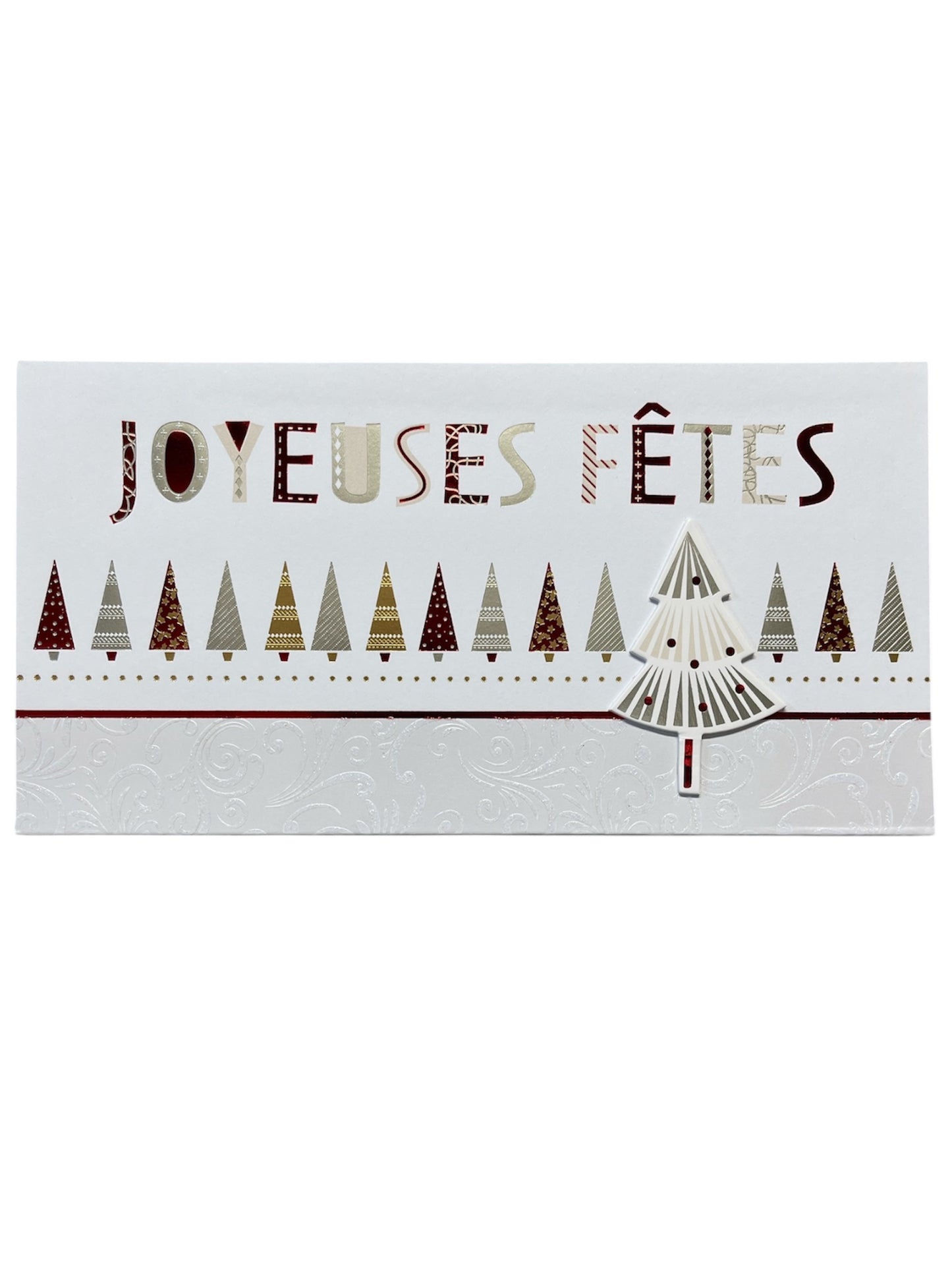 Carte De Souhait - Joyeuses Fêtes Porte-Billets Paysage