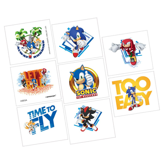 Sonic The Hedgehog Fake Tattoos