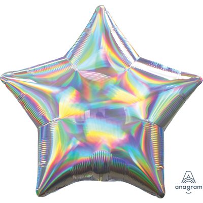 M.19'' Star Shaped - Iridescent Colors