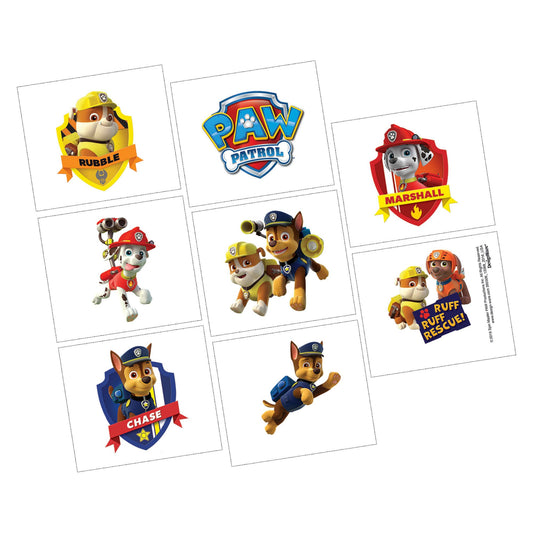 Paw Patrol Adventures Fake Tattoos