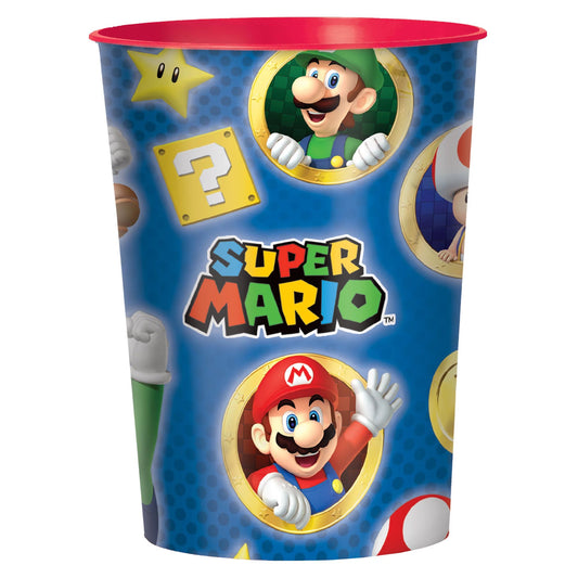 Super Mario Items Plastic Cup 16oz - Super Mario Bros
