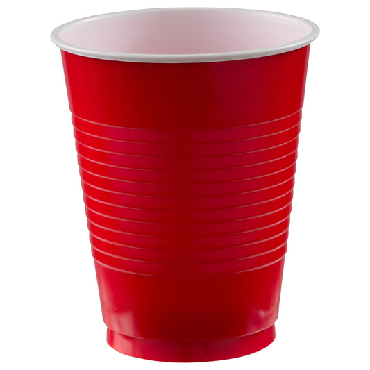 18oz Plastic Cups - Party's Solid Colors