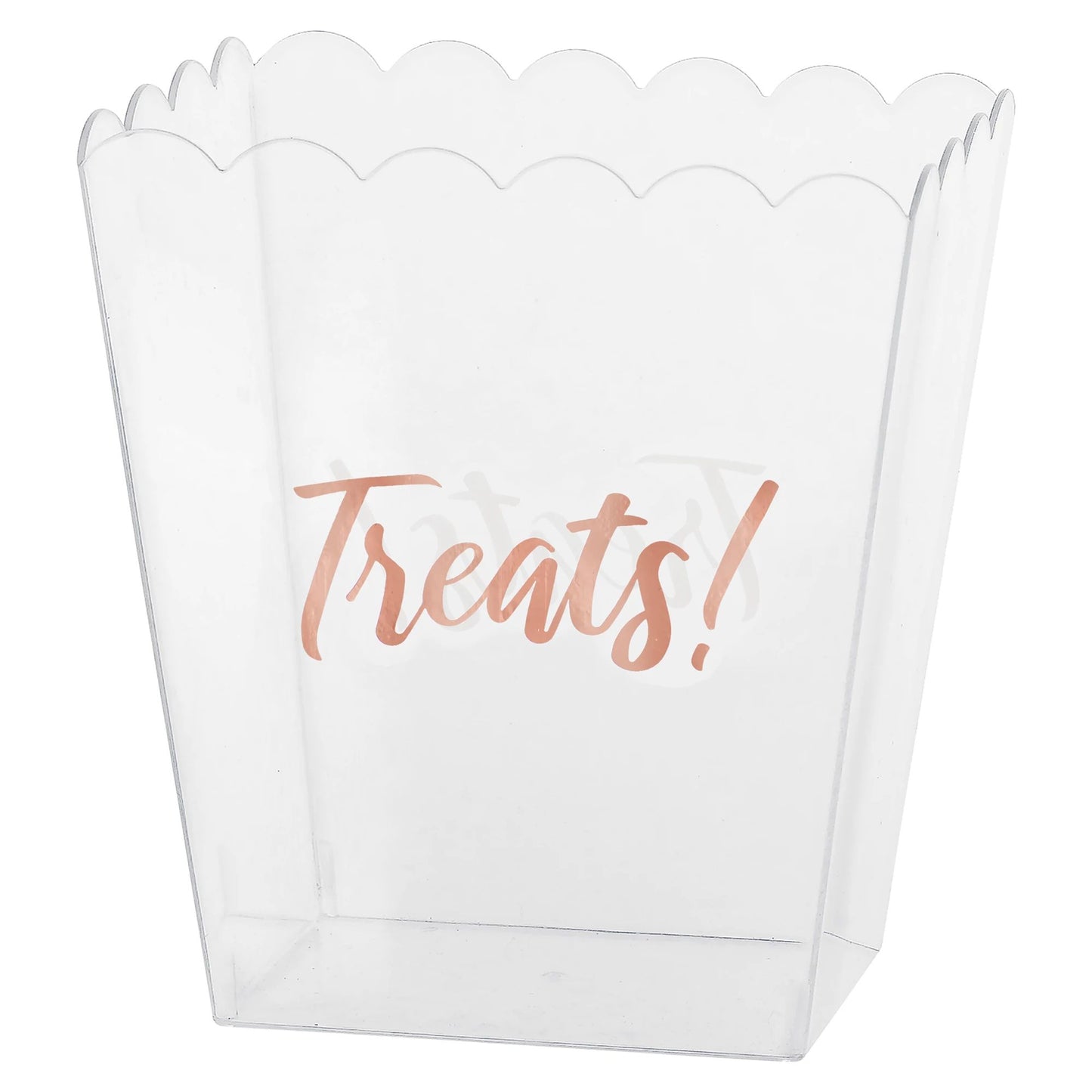 Popcorn Treats Clear Container