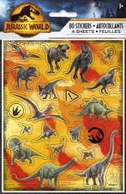 Jurassic World 3 Sticker Sheets - Jurassic World