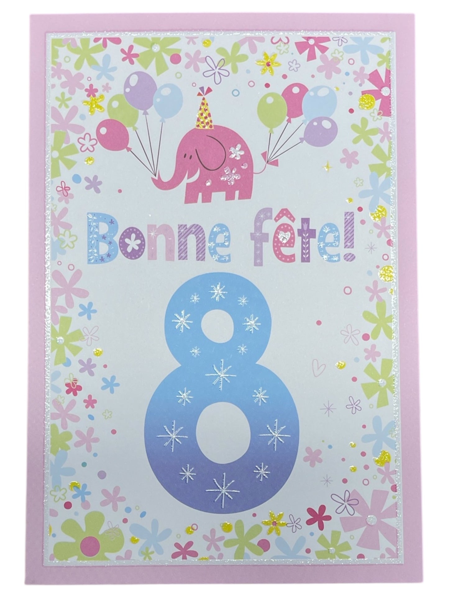 Carte De Souhait - Fête 8 Ans Fille