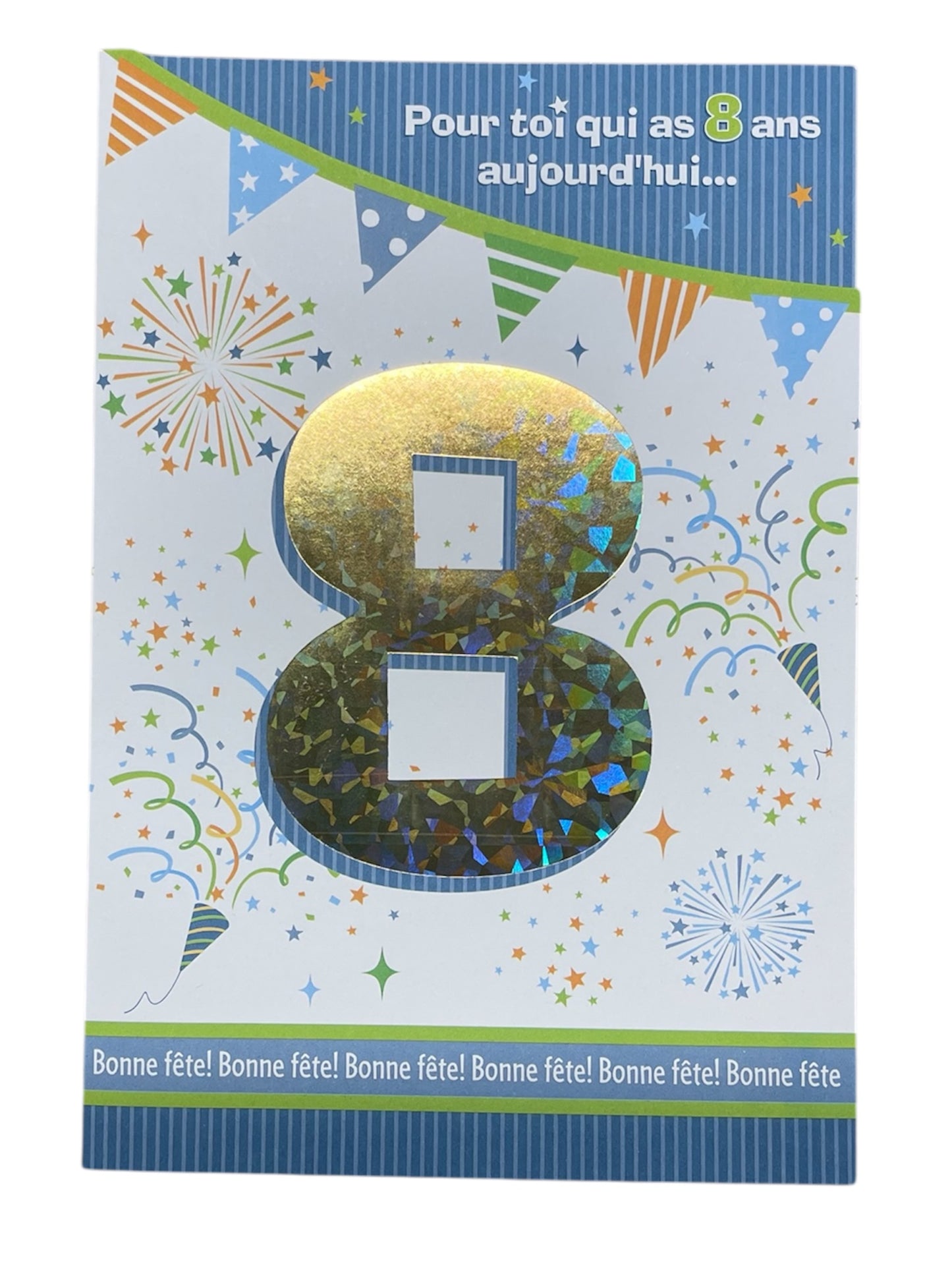 Carte De Souhait - Fête 8 Ans Garçon