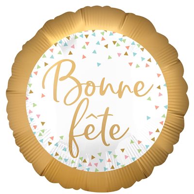 M.18'' Bonne Fête - Or Confetti Triangle