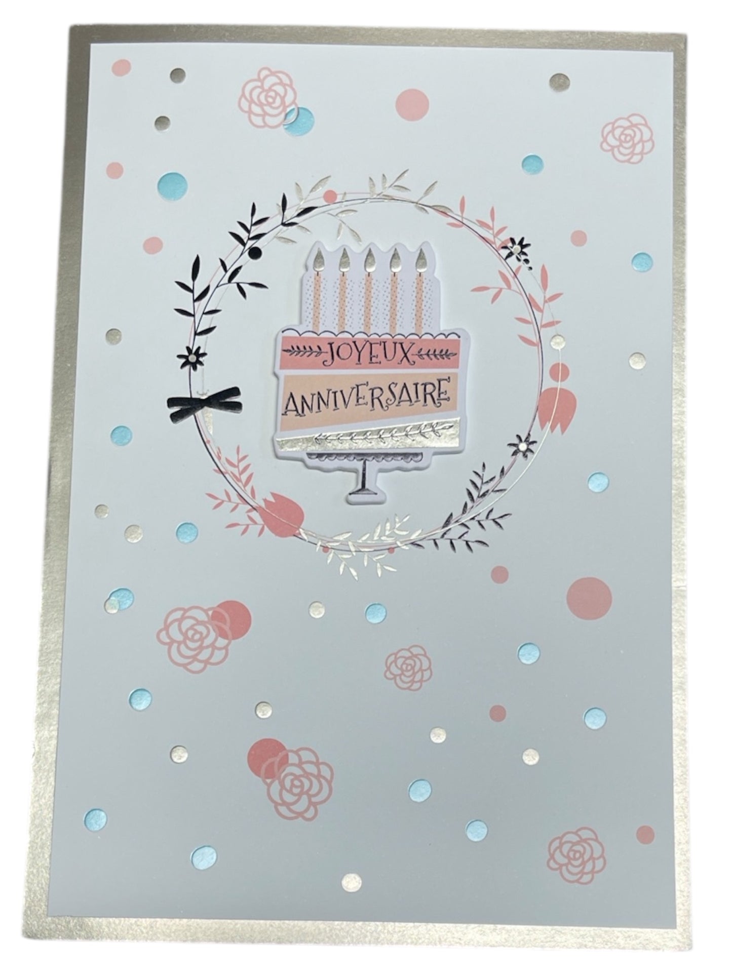 Carte De Souhait - Joyeux Anniversaire Gateau Pastel
