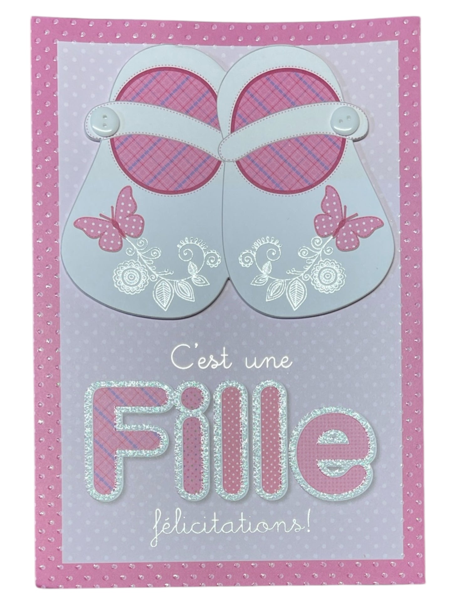 Carte De Souhait - C'est Une Fille Félicitation