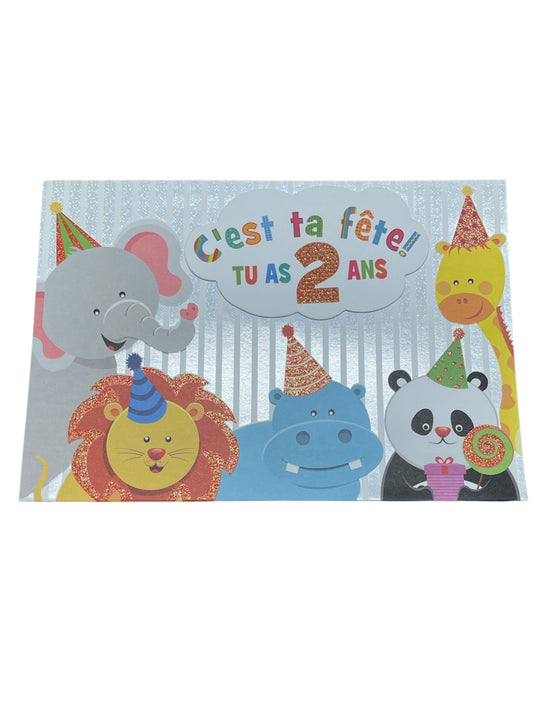 Carte De Souhait - Fête 2 Ans Paysage