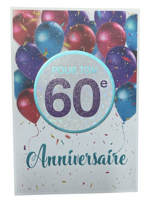 Carte De Souhait - Fête 60 Ans