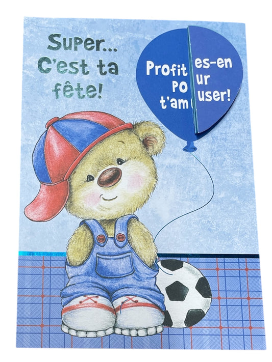 Carte De Souhait - Super... C'est Ta Fête!