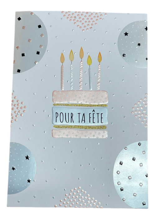 Carte De Souhait - Pour Ta Fête Gateau