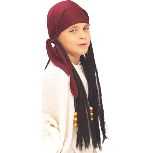 Child Pirate Bandana With Dreadlocks Rubies Child