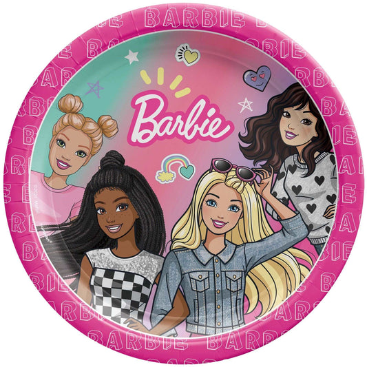 Barbie Dream Together Plates - Dessert Plates 7"