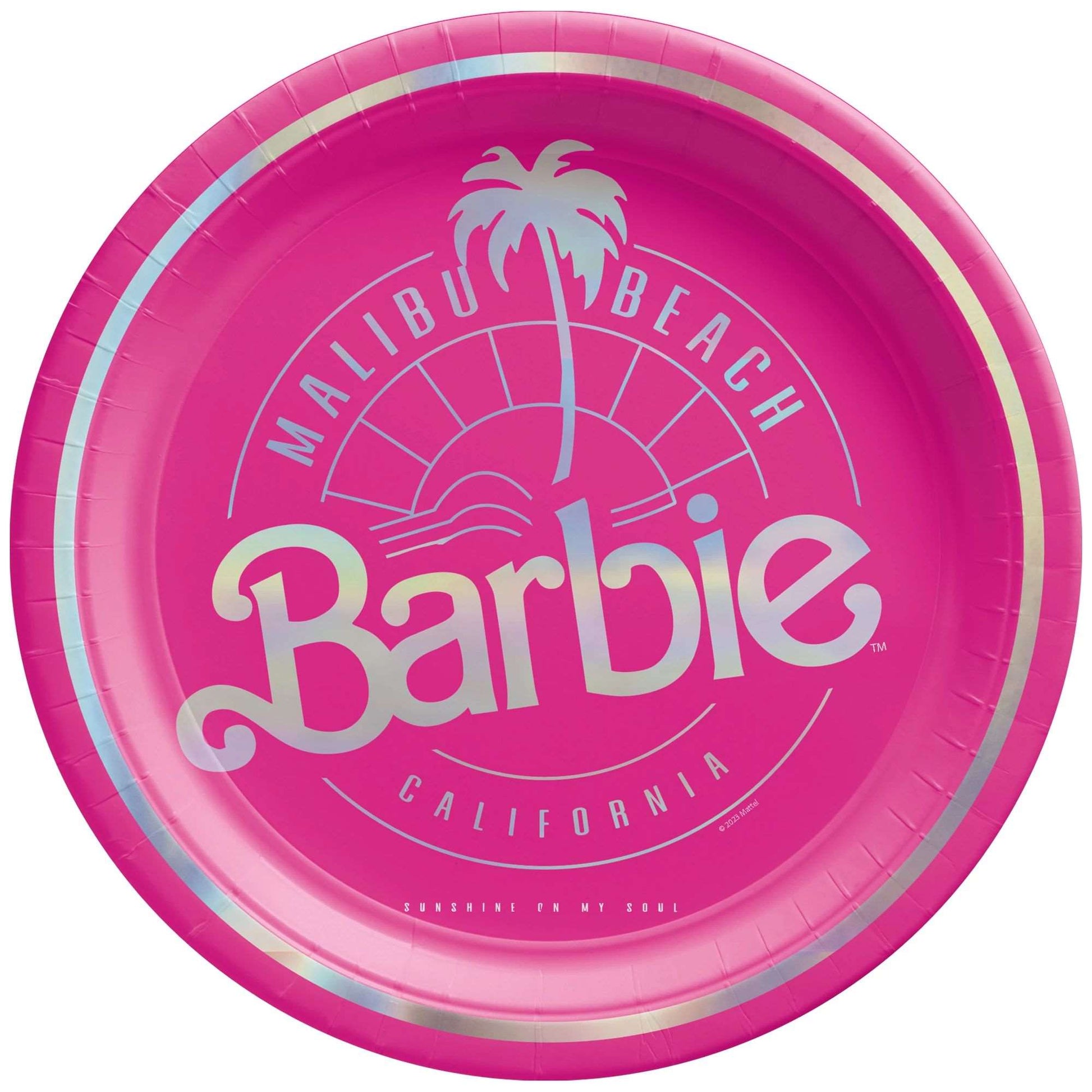 Barbie Malibu Beach Plates - Dessert Plates 7"