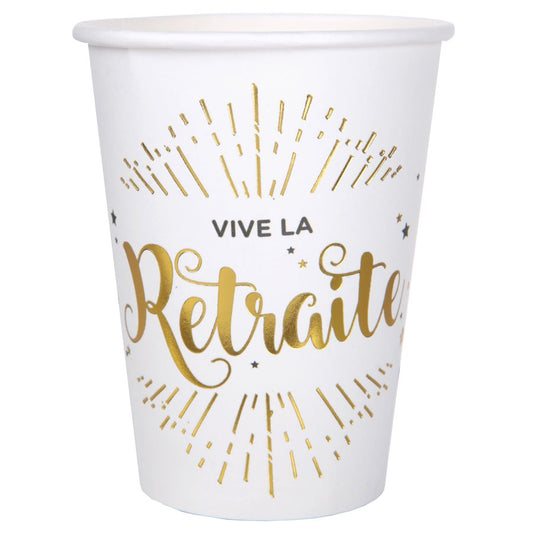 9oz Cups "Vive La Retraite" Classic