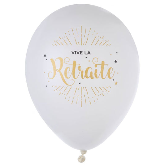 B. 11" Vive La Retraite - Latex Balloon