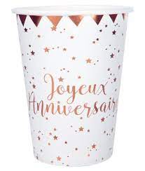 9oz Cups - Joyeux Anniversaire