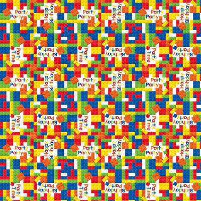 Building Blocks "Happy Birthday" Gift Wrap