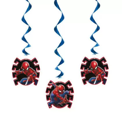 Spider-Man Hanging Swirl Decorations - Marvel