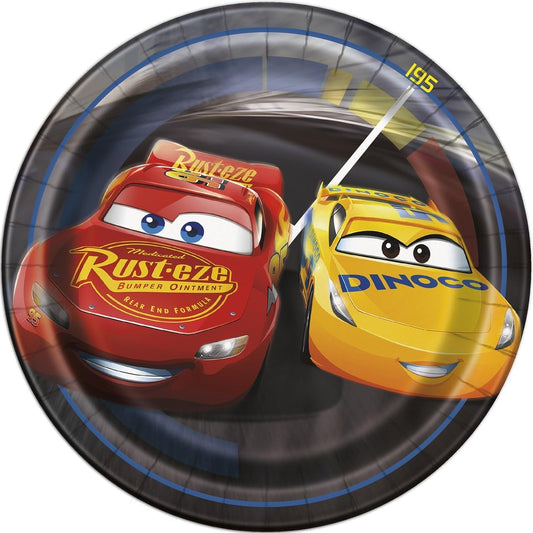 Round Dessert Plates 7" - Cars 3