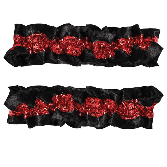 Casino Dealer Arm Bands Black/Red