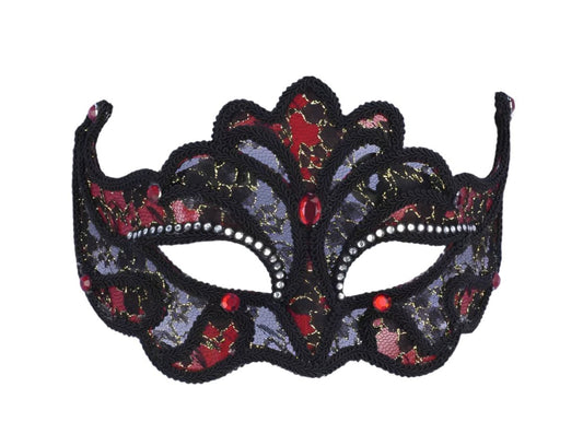 Lace Mask Black/Red