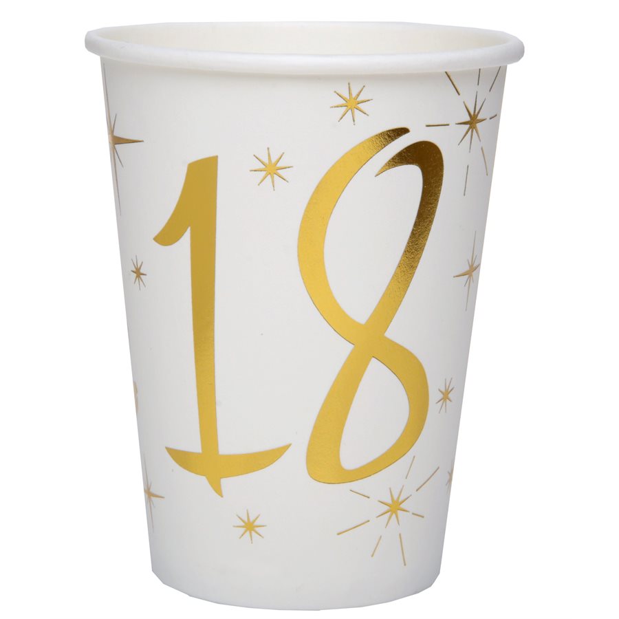 9oz Cups - Blanc et Or Des Ages