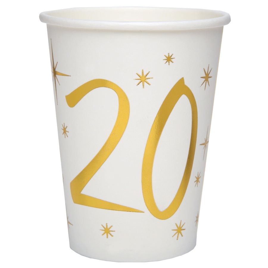 9oz Cups - Blanc et Or Des Ages