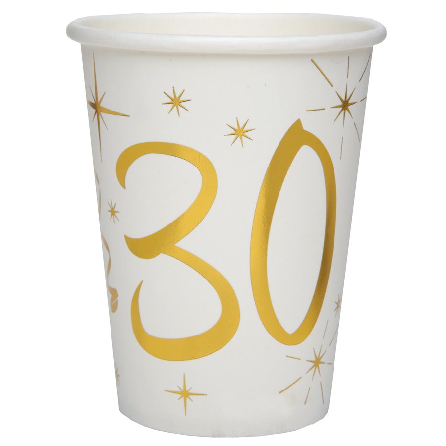 9oz Cups - Blanc et Or Des Ages