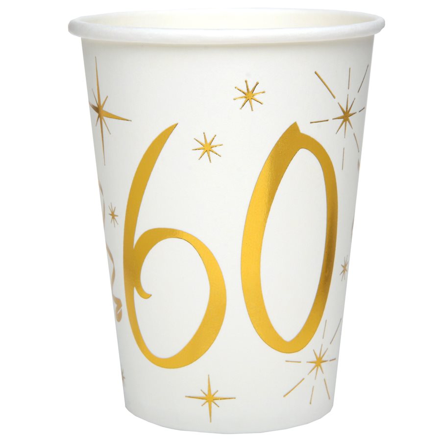 9oz Cups - Blanc et Or Des Ages