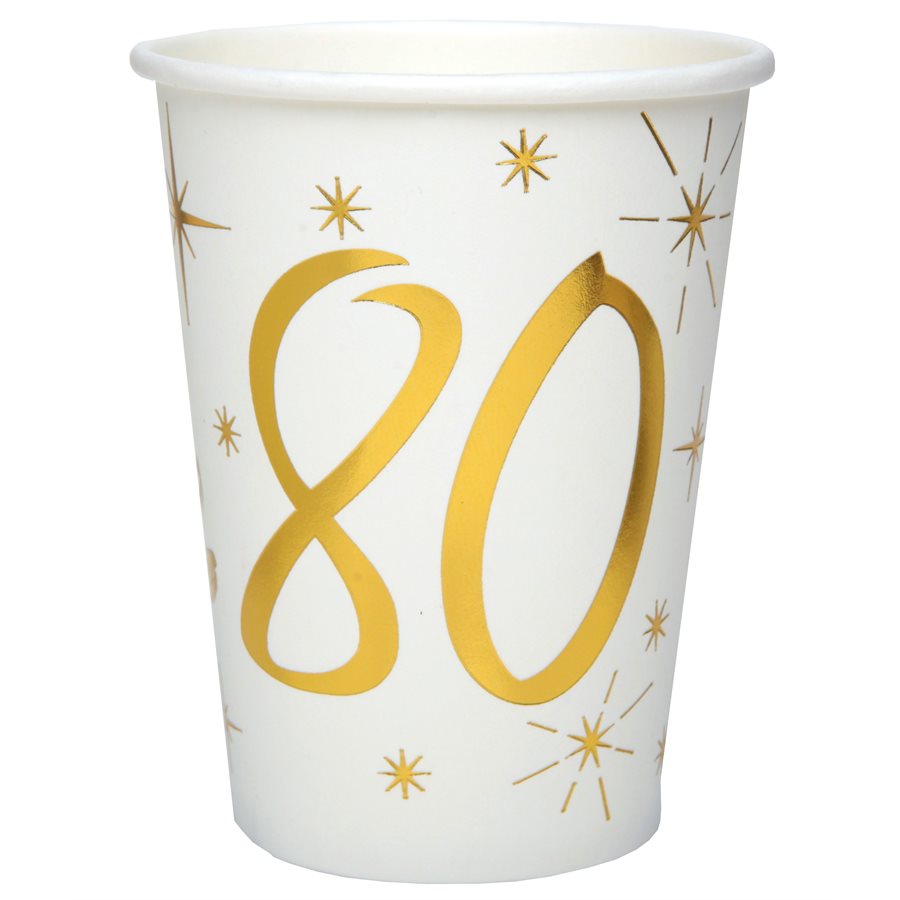 9oz Cups - Blanc et Or Des Ages