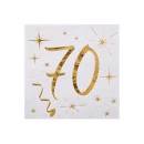 Sparkling Birthday - White Square Napkins