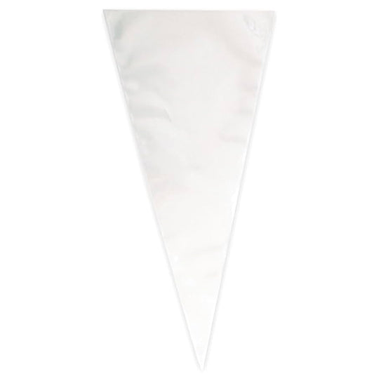 Clear Large Cone Cellophane Bags 25 Pieces