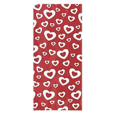 Valentine's Heart Afire Cellophane Bag - 20 Pcs Pak