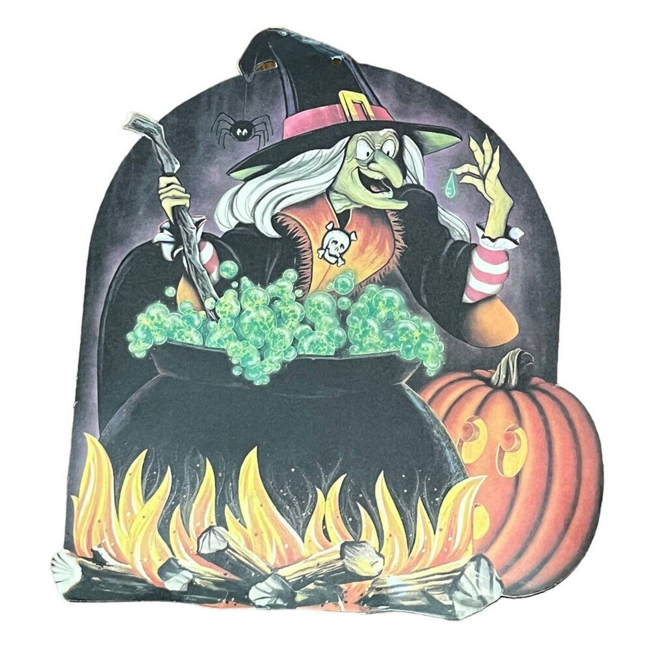 Scary Witch & Cauldron Cutout