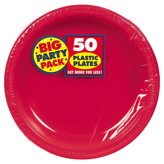 Plastic Diner Plates - Party's Solid Colors